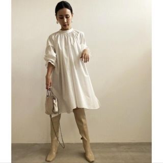 AMERI GATHER TUNIC BLOUSE アメリ　ギャザー　チュニック