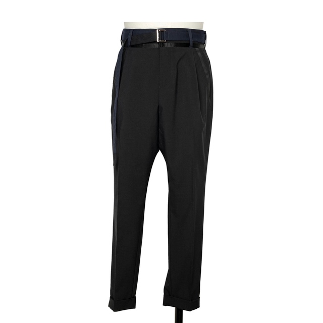 21aw sacai Suiting Pants black 2 いいスタイル 18900円 noxcapital.de