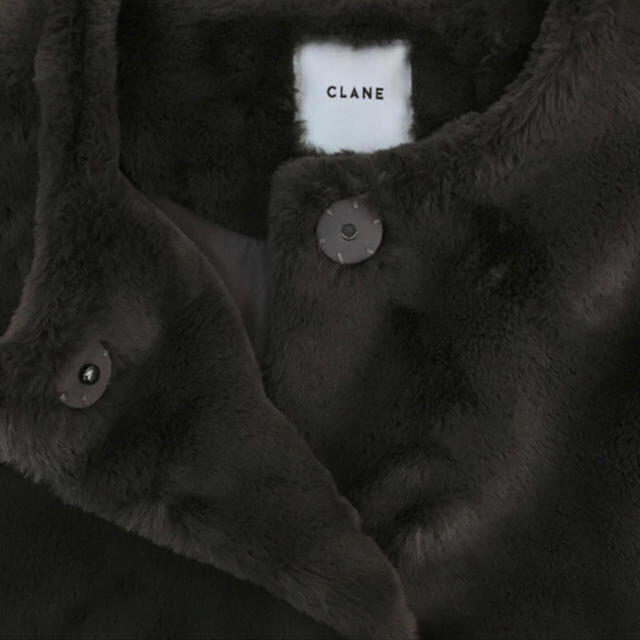 CLANE by K|ラクマ ノーカラーファーコートの通販 通販NEW