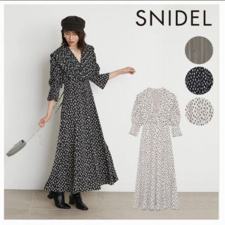 スナイデル(SNIDEL)のスナイデル ビッグカラークラシカルワンピース(ロングワンピース/マキシワンピース)