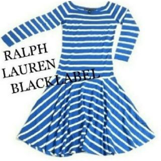 ラルフローレン(Ralph Lauren)のRALPH LAUREN BLACK   シルク100%ワンピ(ひざ丈ワンピース)