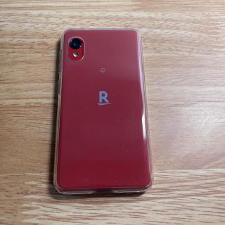 ラクテン(Rakuten)のRakuten mini（ラクテンミニ）クリムゾンレッド　本体とケース(スマートフォン本体)