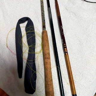 シマノ(SHIMANO)のテンカラ竿 小物釣りのべ竿2本 毛針マテリアル(ロッド)