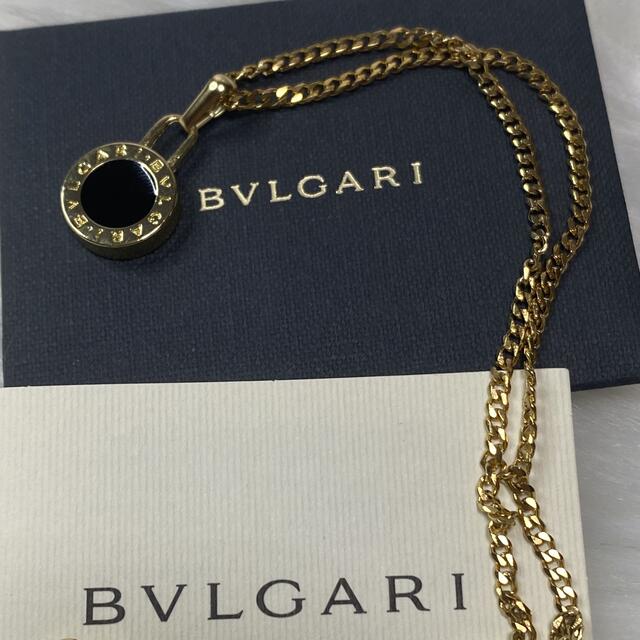 【正規新品】BVLGARI チャーム ペンダント ネックレス +革紐 チェーン