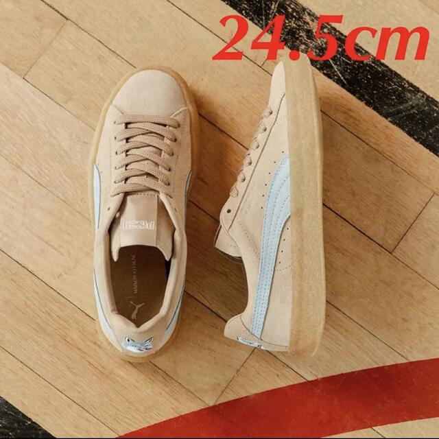 MAISON KITSUNE'(メゾンキツネ)の新品　メゾンキツネ　プーマ　SUEDE CREPE KITSUNE 24.5 レディースの靴/シューズ(スニーカー)の商品写真