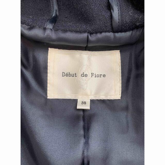 Debut de Fiore(デビュードフィオレ)のDebut de Fiore ビット付きダッフルコート レディースのジャケット/アウター(ダッフルコート)の商品写真