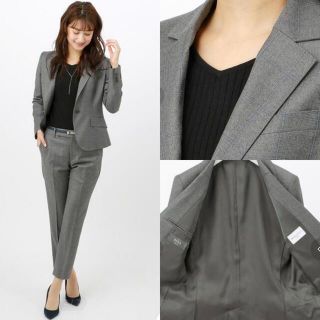 スーツカンパニー(THE SUIT COMPANY)のスーツカンパニー　ウインドーペン柄パンツスーツ(スーツジャケット)