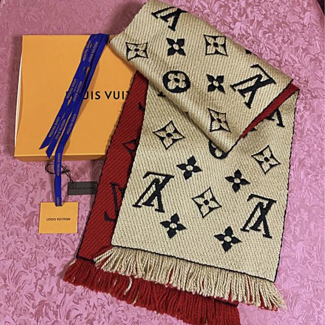 LOUIS VUITTON(ルイヴィトン)のさくら様御専用♡【美品】ルイヴィトン　エシャルプ　ロゴマニア　デュオ レディースのファッション小物(マフラー/ショール)の商品写真