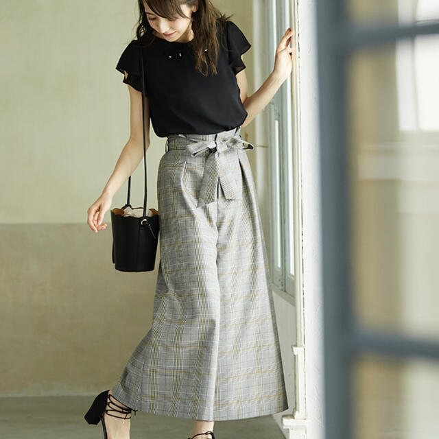 新品タグ付き レッセパッセ♡チェックパンツ | フリマアプリ ラクマ