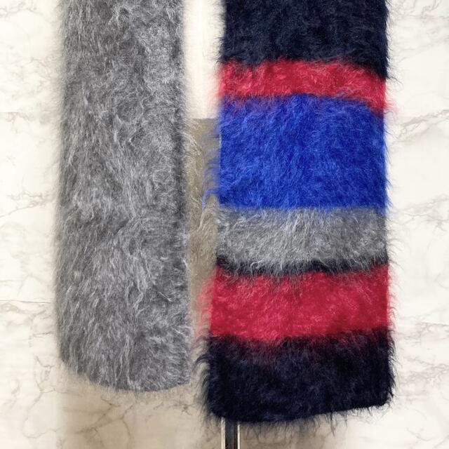 【新品同様】【20AW LOOK2】kolor マルチボーダーカシミヤマフラー