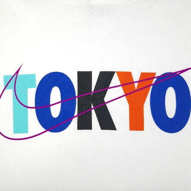 NIKE(ナイキ)の【美品】NIKE ナイキ 廃盤 TOKYO スウッシュ 裏毛 パーカー S メンズのトップス(パーカー)の商品写真