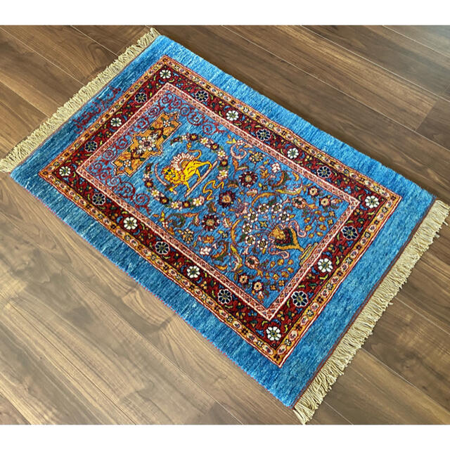 カシュガイ族 手織り絨毯 100×67cm