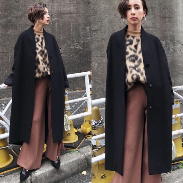 Ameri【未使用品】シンプル ノーカラーコート www.yagikuni.co.jp