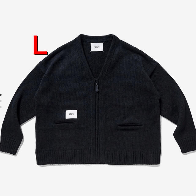 W)taps(ダブルタップス)の21aw WTAPS PALMER SWEATER BLACK Lサイズ メンズのトップス(カーディガン)の商品写真