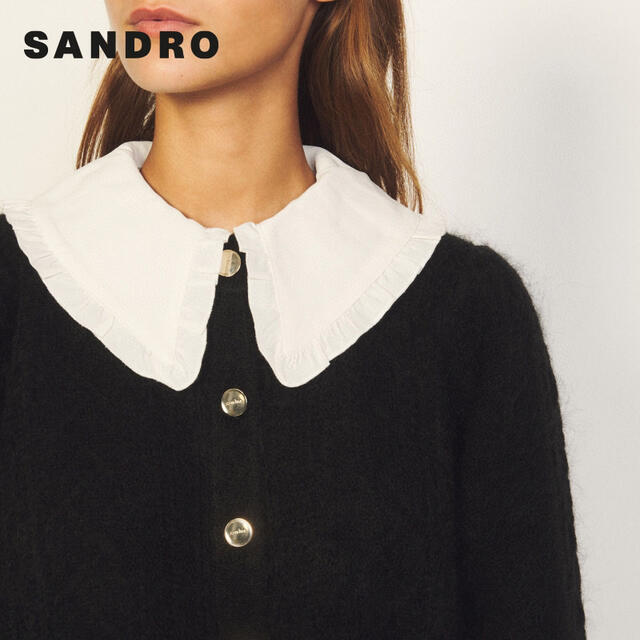 ❤️Sandro2021新作　新品　黒カーディガン　綺麗上品 2