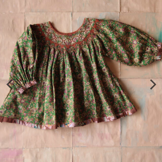 bonjour diary butterfly blouse 2Yキッズ服女の子用(90cm~)