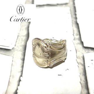 カルティエ(Cartier)の希少★Cartier カルティエ ヴィンテージスプーンリング 刻印有り シルバー(リング(指輪))