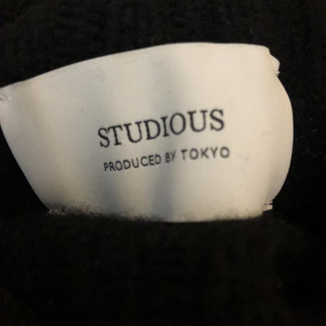 STUDIOUS(ステュディオス)のSTUDIOUS ステゥディオス　タートルネックニット　ブラック レディースのトップス(ニット/セーター)の商品写真