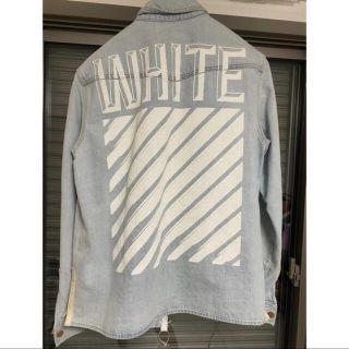 新品級 入手困難★Off-White デニムジャケット 38 クロスアロー 花柄