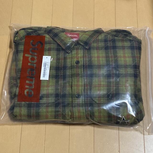 Supreme Quilted Plaid Flannel Shirt M 1