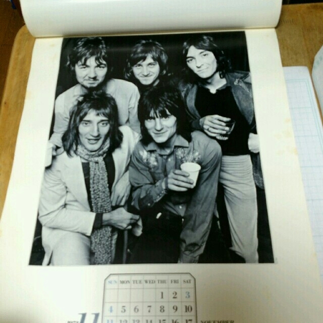 カレンダー　1973年　ROCK CALENDAR