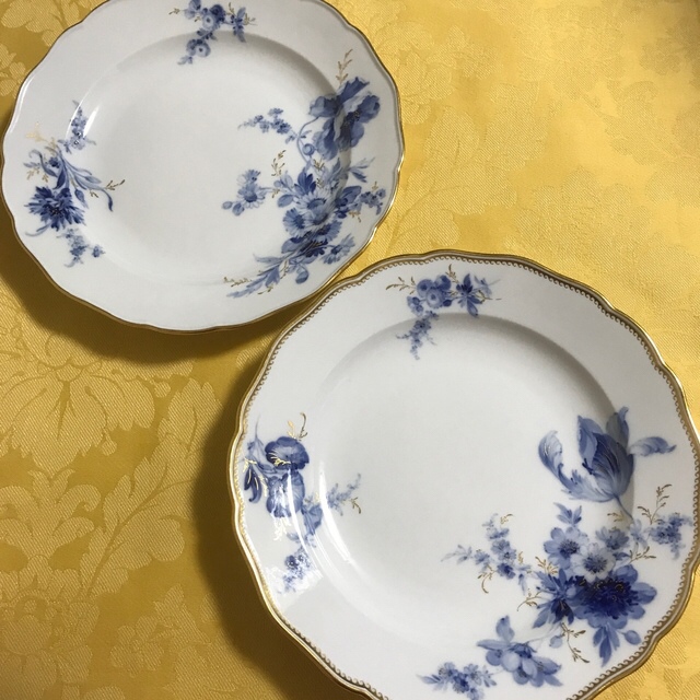激安通販 MEISSEN - ☆御専用 古マイセン/①青単金彩皿「アネモネ」② ...