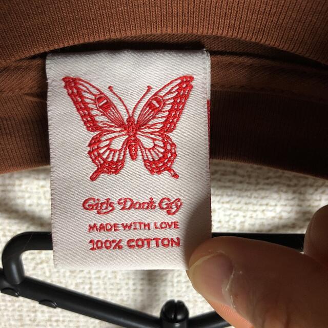 正規輸入品保証 GDC BUTTERFLY L/S T-SHIRT brown L size