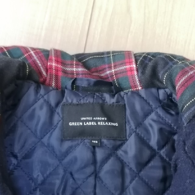 UNITED ARROWS green label relaxing(ユナイテッドアローズグリーンレーベルリラクシング)のダッフルコート　キッズ　green label relaxing キッズ/ベビー/マタニティのキッズ服男の子用(90cm~)(コート)の商品写真