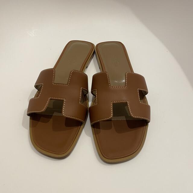 買収 新品未使用品 HERMES エルメス オラン38 ゴールド エクリュ