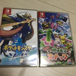 中古　ポケモン　ソード　ポケモンスナップ　switch ソフト(家庭用ゲームソフト)