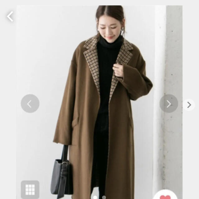 高品質】 リバーシブル チェックロングコート レディース | bca.edu.gr