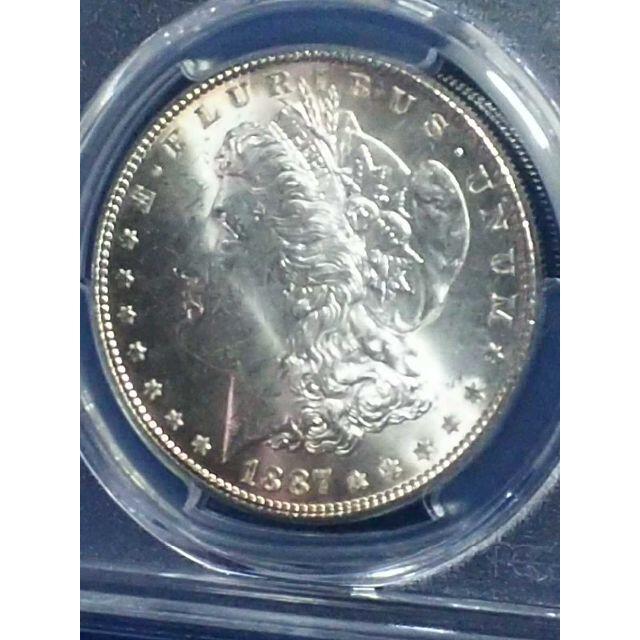 1887年 モルガンダラー銀貨 PCGS MS64 - 貨幣