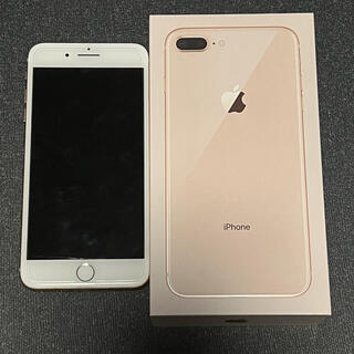 アイフォーン(iPhone)のapple iphone 8 plus  b ゴールド mq9q2j/a(スマートフォン本体)