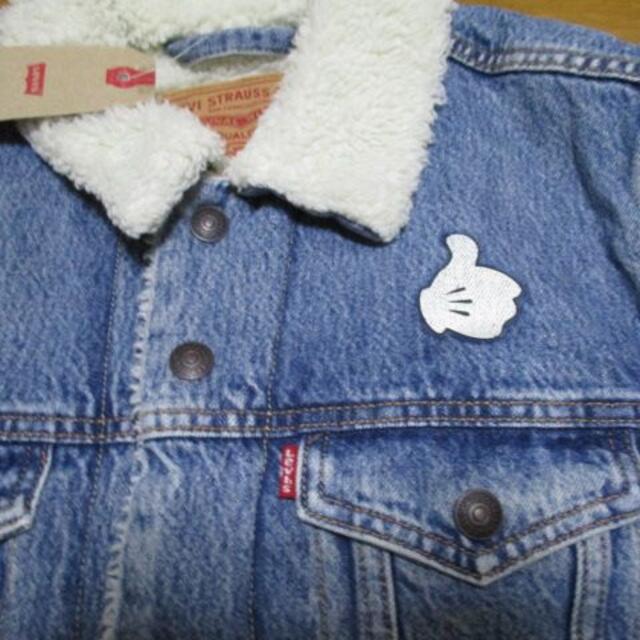 Levi's(リーバイス)の正規品　リーバイス　ミッキーマウス　コラボ　デニムジャケット　Sサイズ　ボア メンズのジャケット/アウター(Gジャン/デニムジャケット)の商品写真