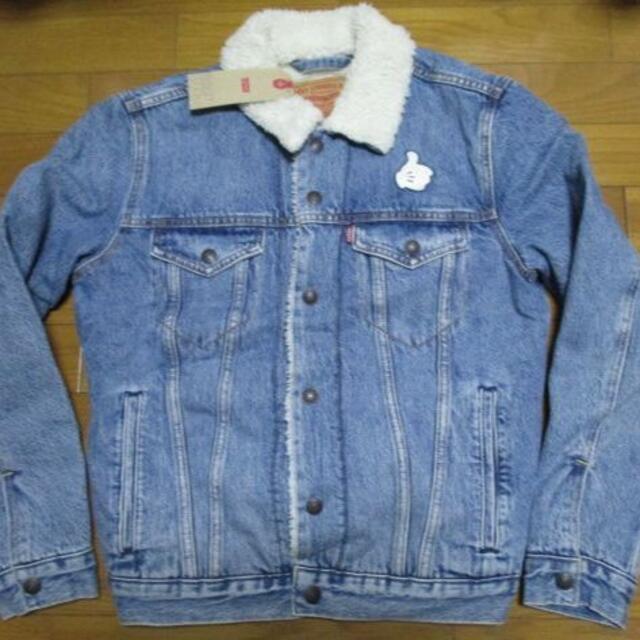 Levi's(リーバイス)の正規品　リーバイス　ミッキーマウス　コラボ　デニムジャケット　Sサイズ　ボア メンズのジャケット/アウター(Gジャン/デニムジャケット)の商品写真