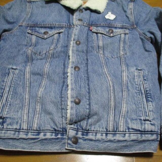 Levi's(リーバイス)の正規品　リーバイス　ミッキーマウス　コラボ　デニムジャケット　Sサイズ　ボア メンズのジャケット/アウター(Gジャン/デニムジャケット)の商品写真