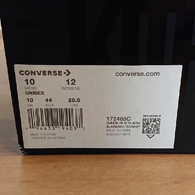 CONVERSE(コンバース)のKITH 10 Year Anniversary Black CT70 メンズの靴/シューズ(スニーカー)の商品写真