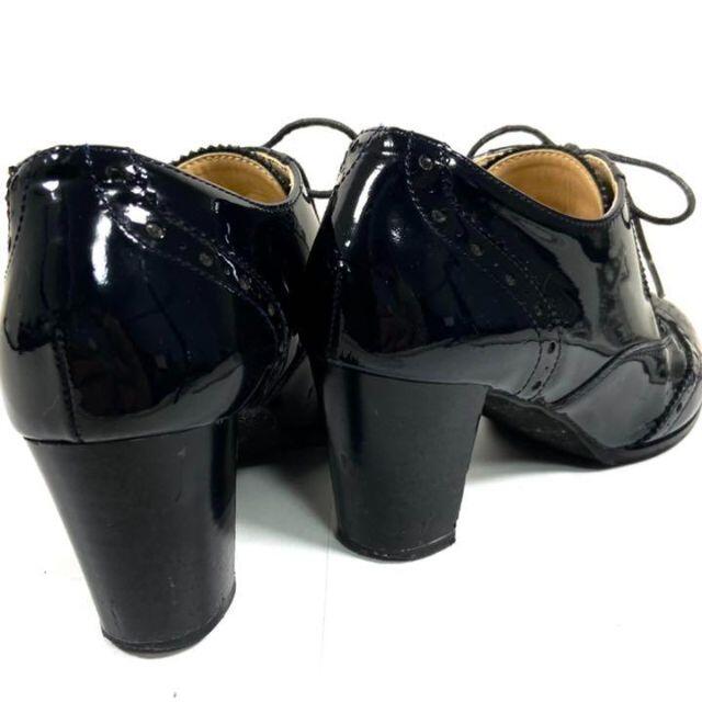 BARCLAY(バークレー)の美品☆BARCLAY　エナメルローファー　パンプス　ブラック レディースの靴/シューズ(ハイヒール/パンプス)の商品写真