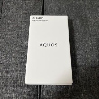 アクオス(AQUOS)のSHARP AQUOS sense4 lite 楽天版SIMフリー ブラック(スマートフォン本体)