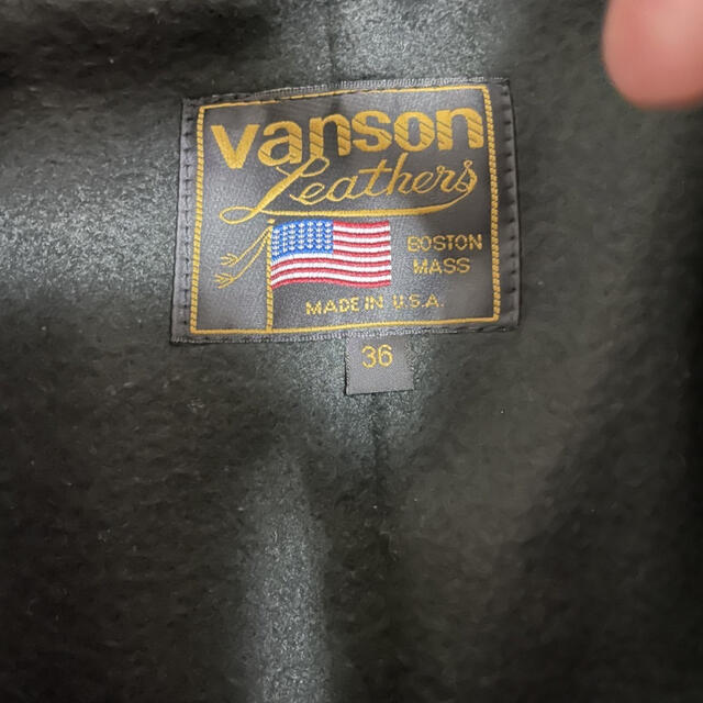 VANSON(バンソン)のVANSON B -BONE- LEATHER JACKET  キムタク着 メンズのジャケット/アウター(レザージャケット)の商品写真