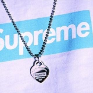 シュプリーム(Supreme)のSupreme Tiffany Heart Tag Pendant ステッカー付(ネックレス)