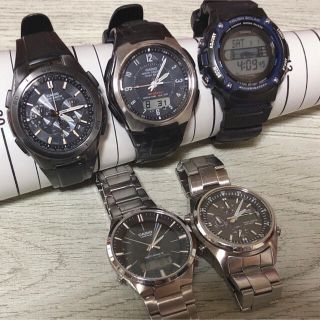 カシオ(CASIO)のCASIO ソーラー腕時計　5点(腕時計(デジタル))