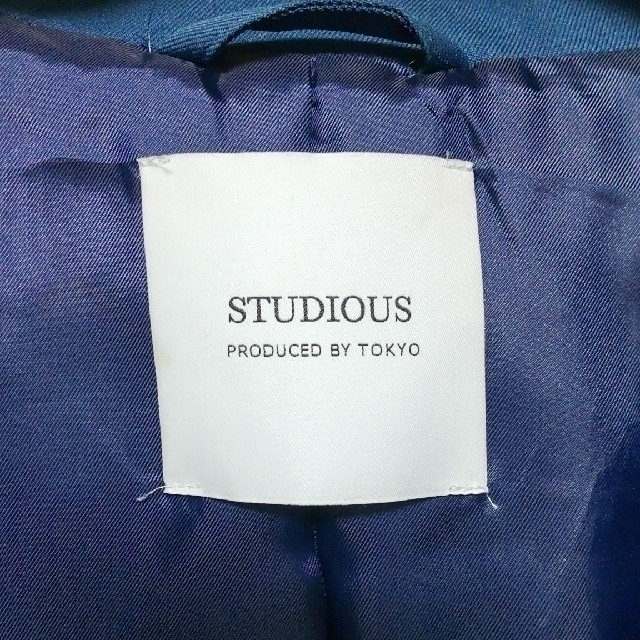 STUDIOUS(ステュディオス)の★美品！STUDIOUS ステュディオス・ブライトクロスショートジップブルゾン★ メンズのジャケット/アウター(ブルゾン)の商品写真