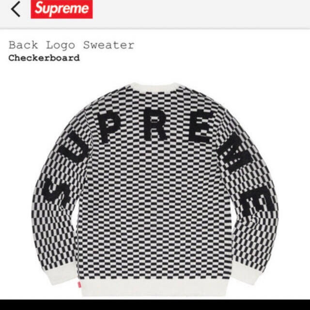 キムタク着用　Supreme Back Logo Sweater Size:L
