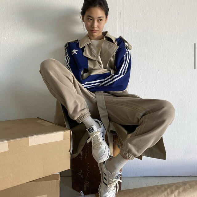 adidas トレンチコート ブルー | labiela.com