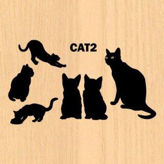 ウォールステッカー 猫 ネコ ねこ 黒猫 ver2(その他)