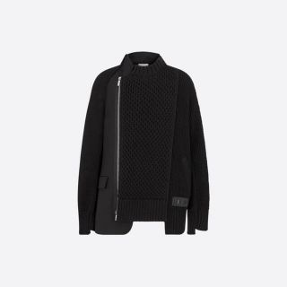 ディオール(Dior)のdior sacai コラボ　ニットカーディガン　xxl(カーディガン)