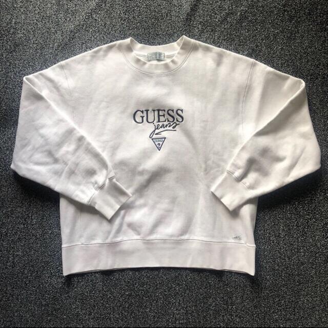 GUESS(ゲス)の値下げ！！(美品🌟) guess green rabel トレーナー　Lサイズ メンズのトップス(スウェット)の商品写真