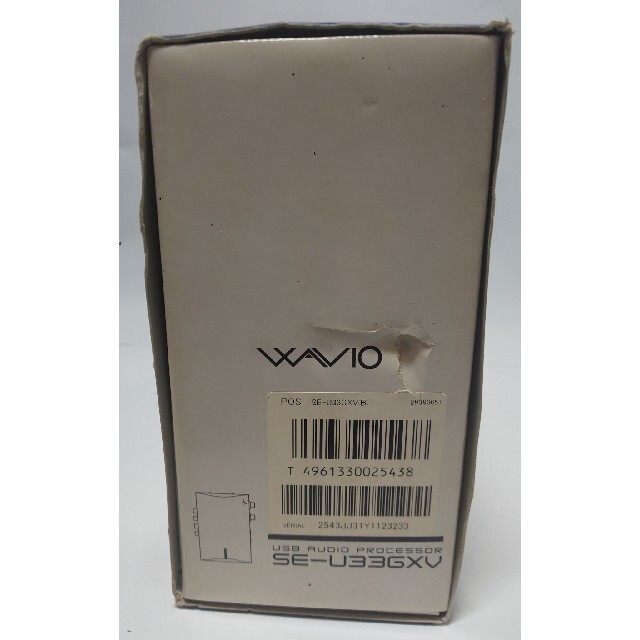 ONKYO(オンキヨー)のONKYO USBオーディオプロセッサー「WAVIO SE-U33GXV(B)」 スマホ/家電/カメラのPC/タブレット(PCパーツ)の商品写真