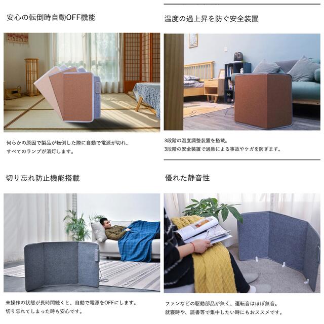 新品 パネルヒーター コンパクト 薄型 安全装置 デスクワーク 最終価格 8